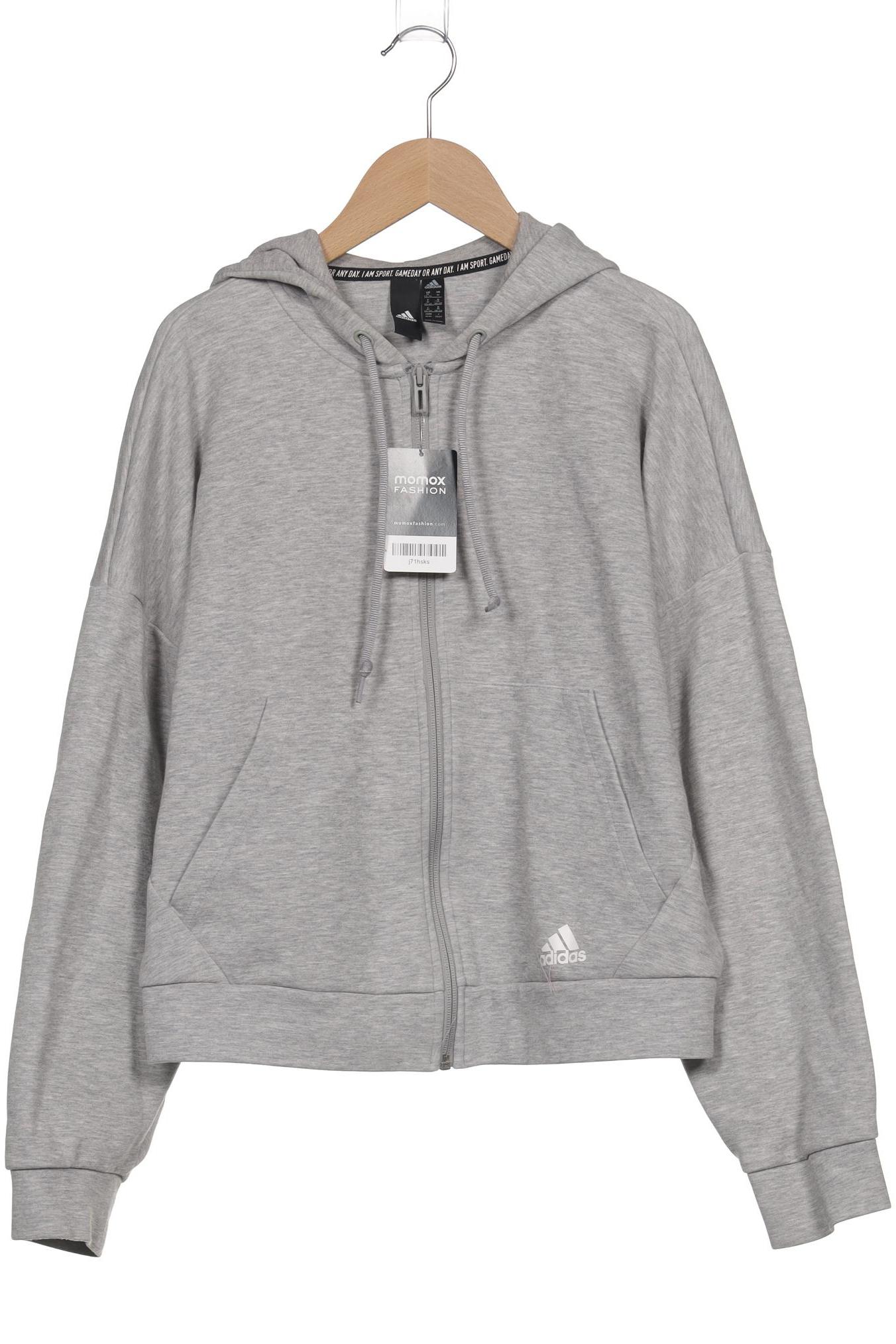 

adidas Damen Kapuzenpullover, grau, Gr. 38