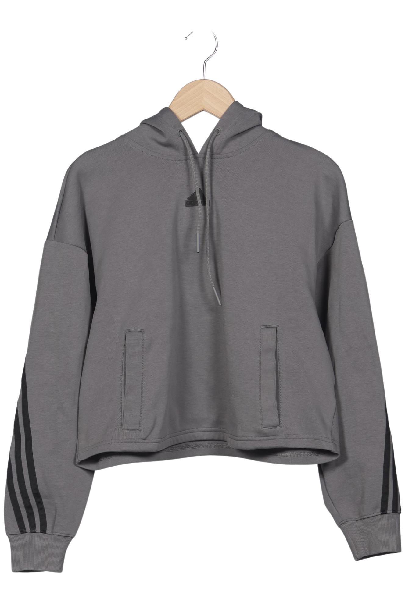 

adidas Damen Kapuzenpullover, grau, Gr. 38