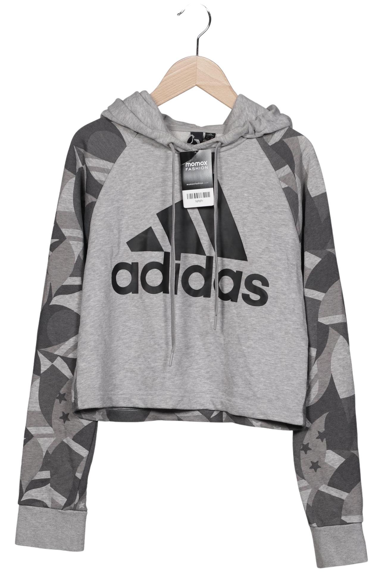 

adidas Damen Kapuzenpullover, grau, Gr. 38