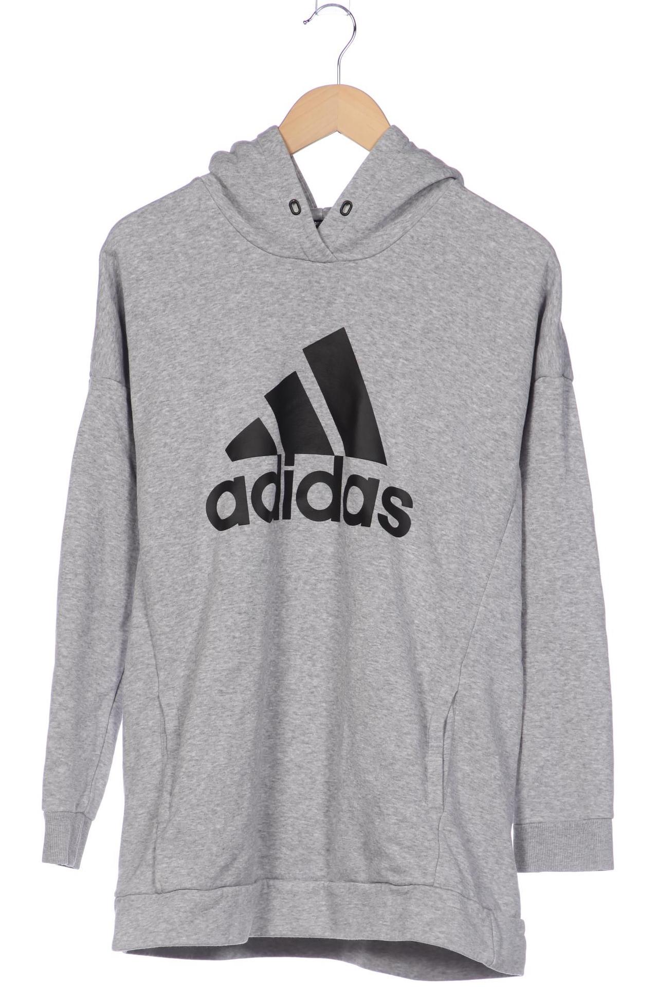 

adidas Damen Kapuzenpullover, grau, Gr. 42
