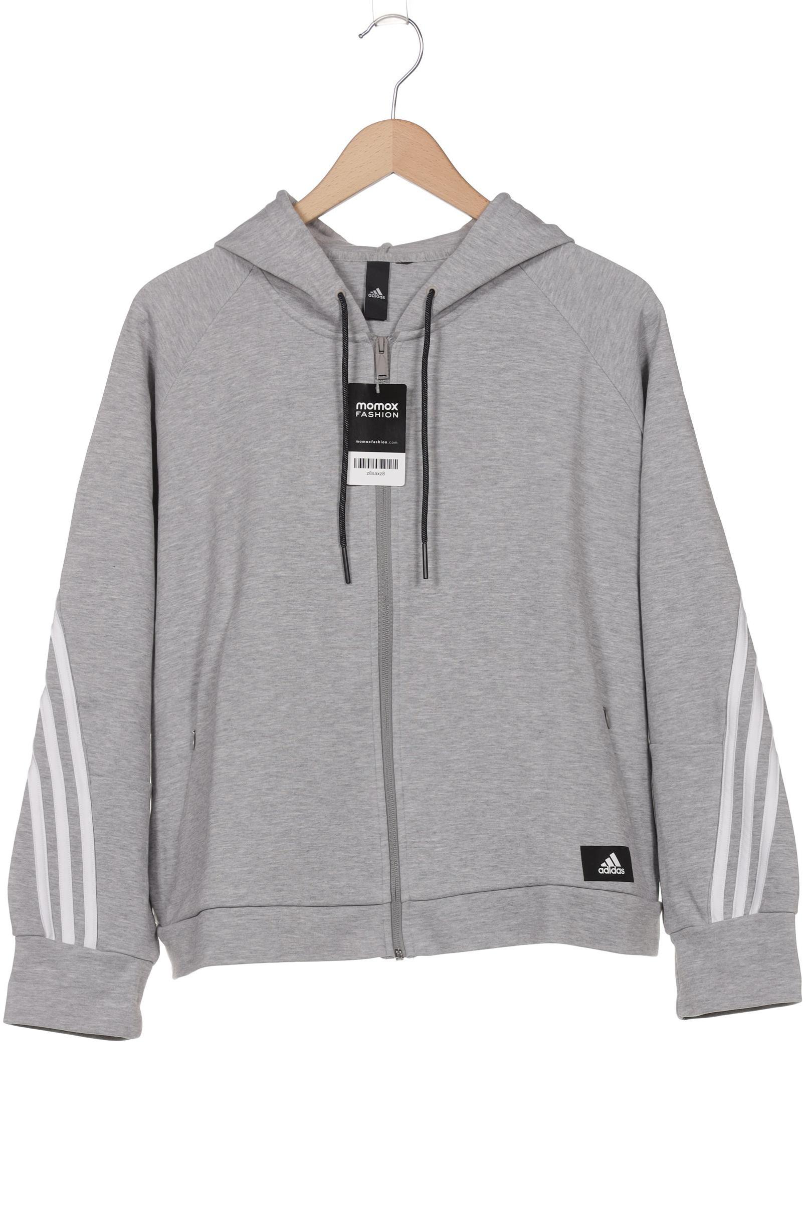 

adidas Damen Kapuzenpullover, grau, Gr. 46