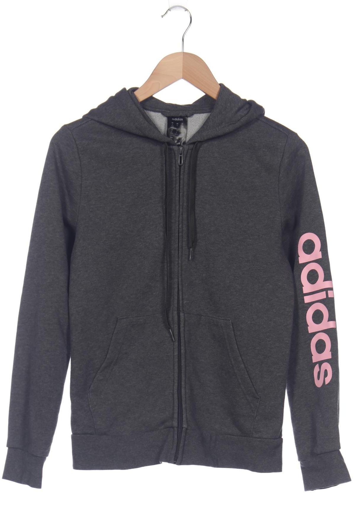 

adidas Damen Kapuzenpullover, grau, Gr. 38