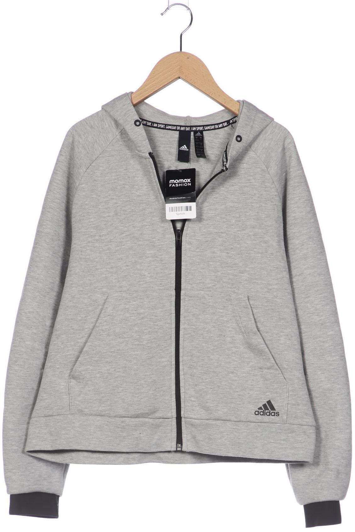 

adidas Damen Kapuzenpullover, grau, Gr. 42