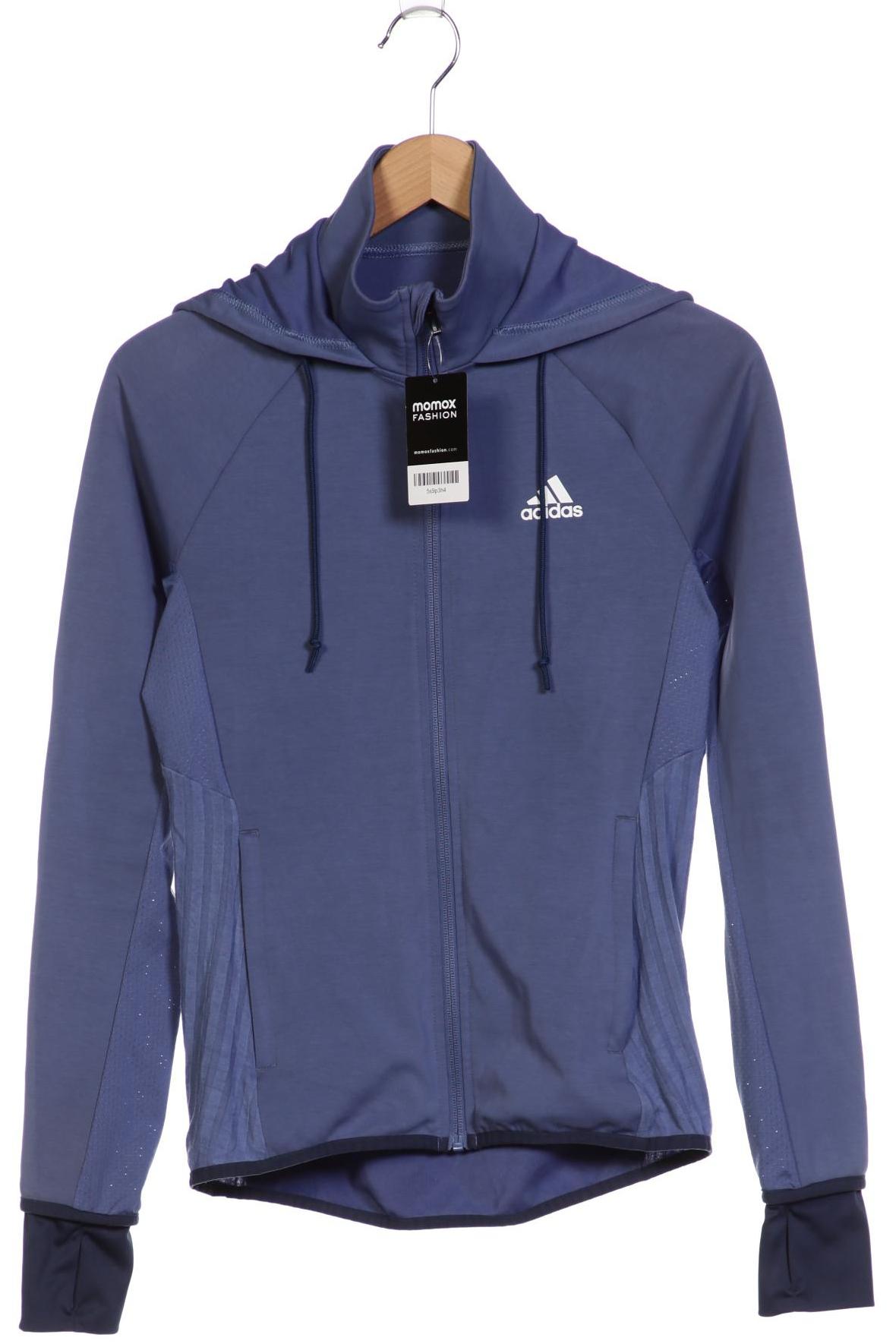 

adidas Damen Kapuzenpullover, blau, Gr. 34