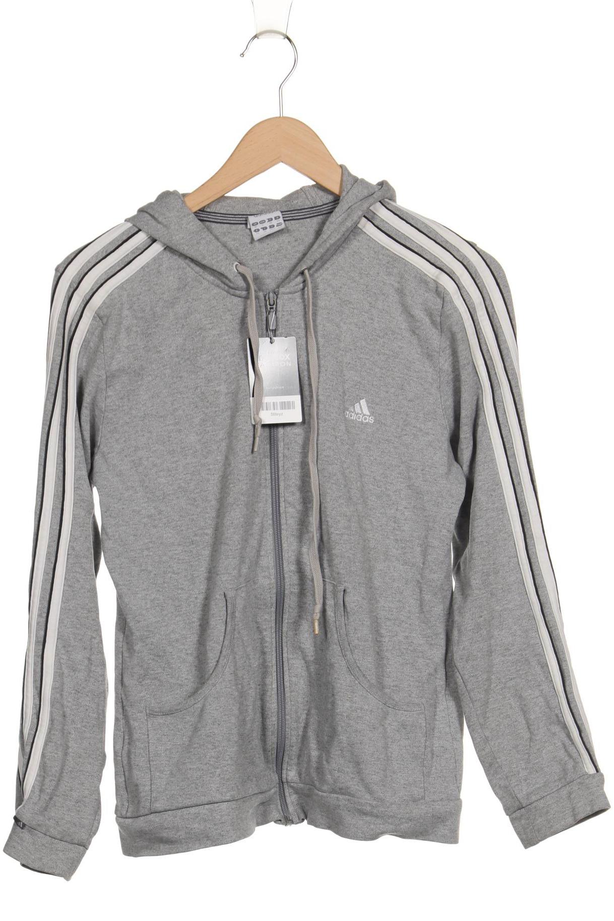 

adidas Damen Kapuzenpullover, grau, Gr. 44