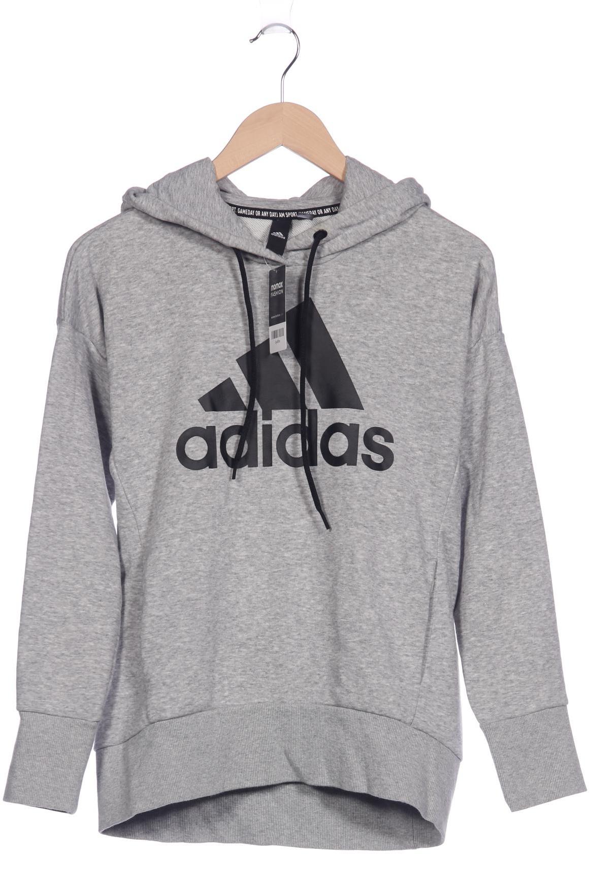 

adidas Damen Kapuzenpullover, grau, Gr. 34