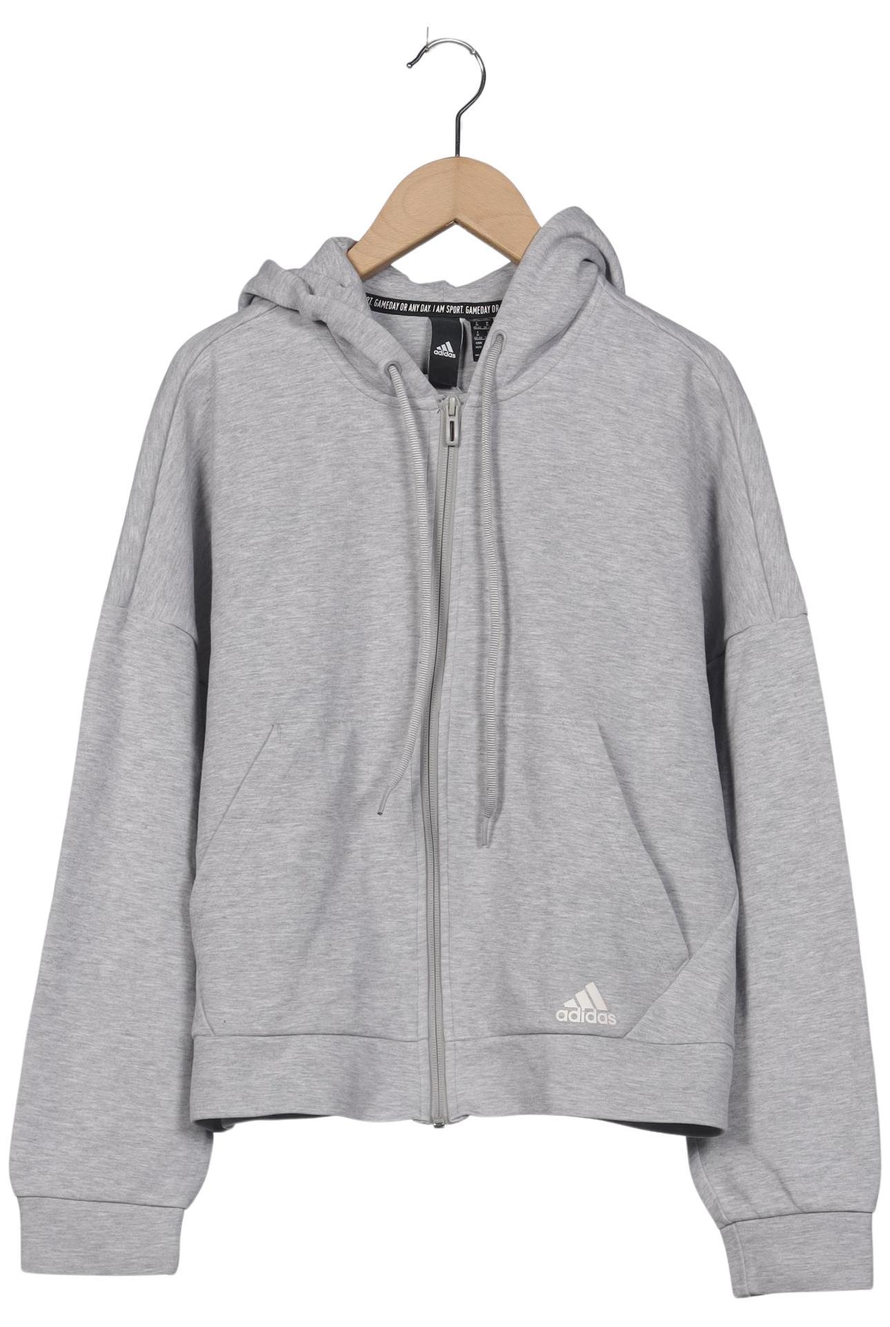 

adidas Damen Kapuzenpullover, grau, Gr. 38