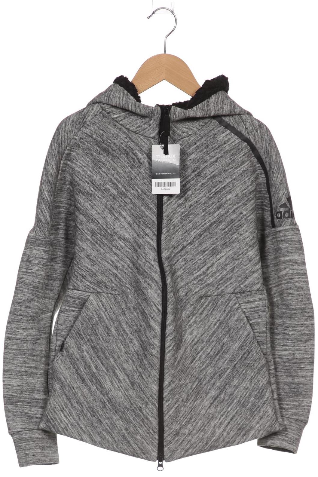 

adidas Damen Kapuzenpullover, grau, Gr. 36