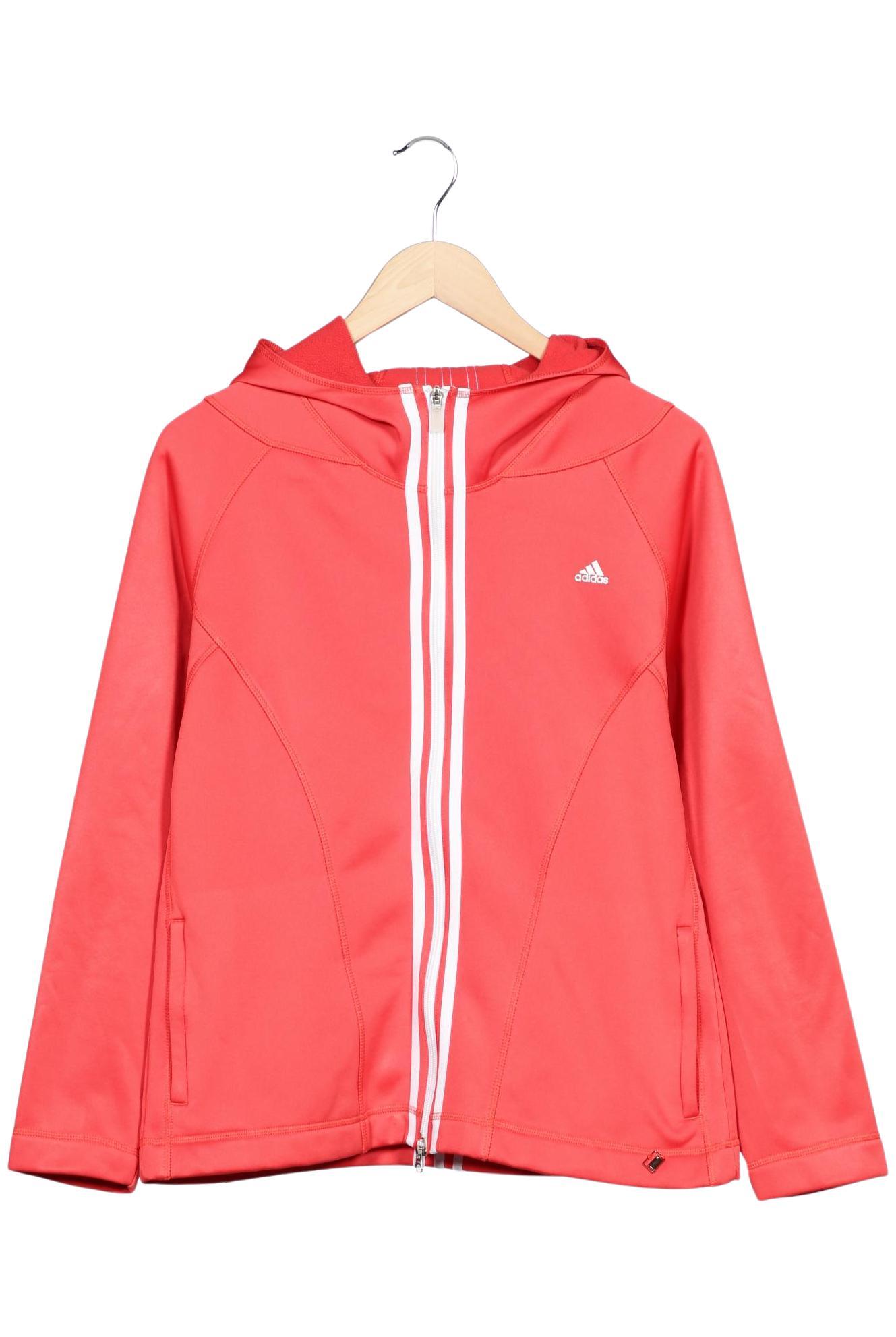 

adidas Damen Kapuzenpullover, rot, Gr. 44