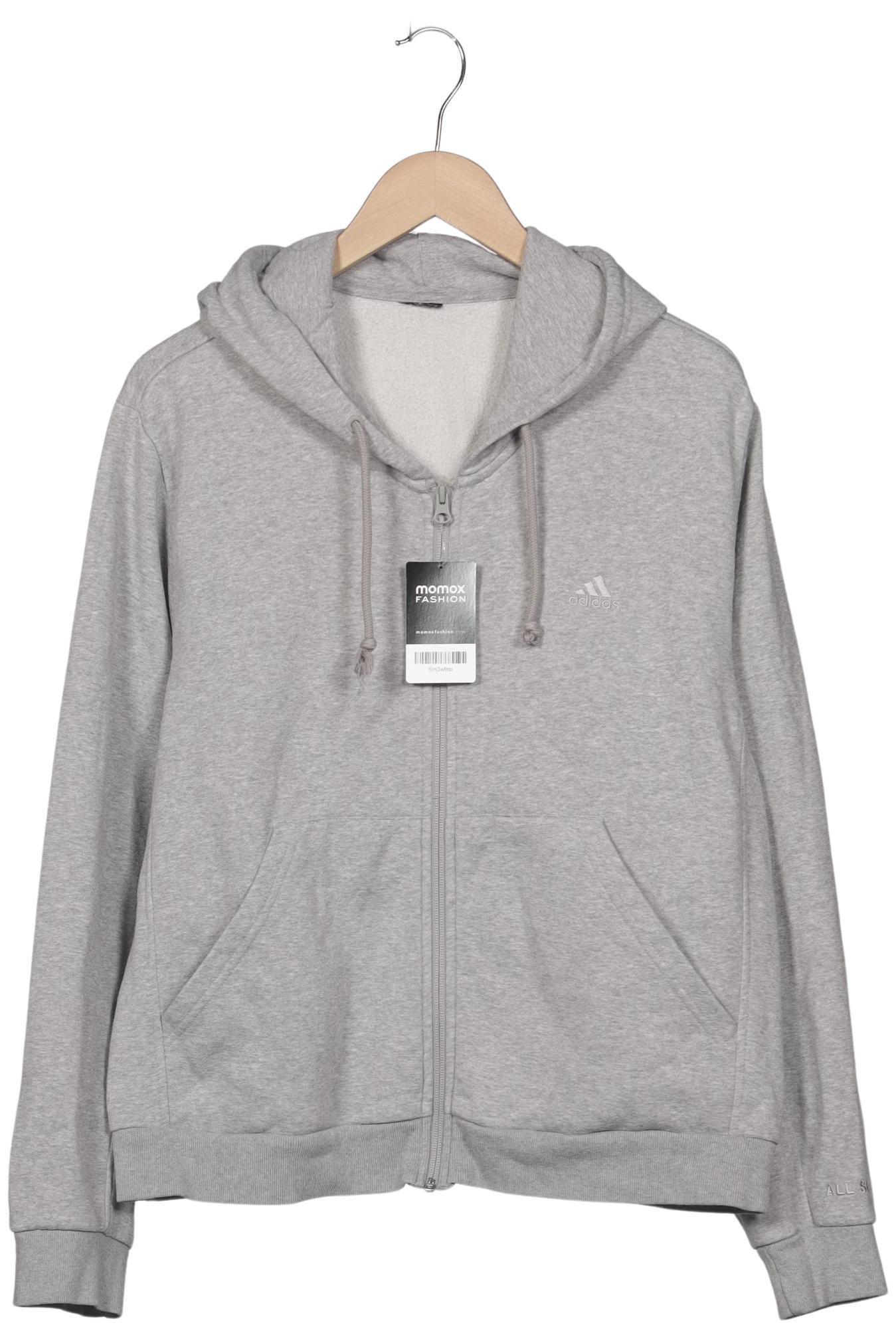 

adidas Damen Kapuzenpullover, grau, Gr. 44