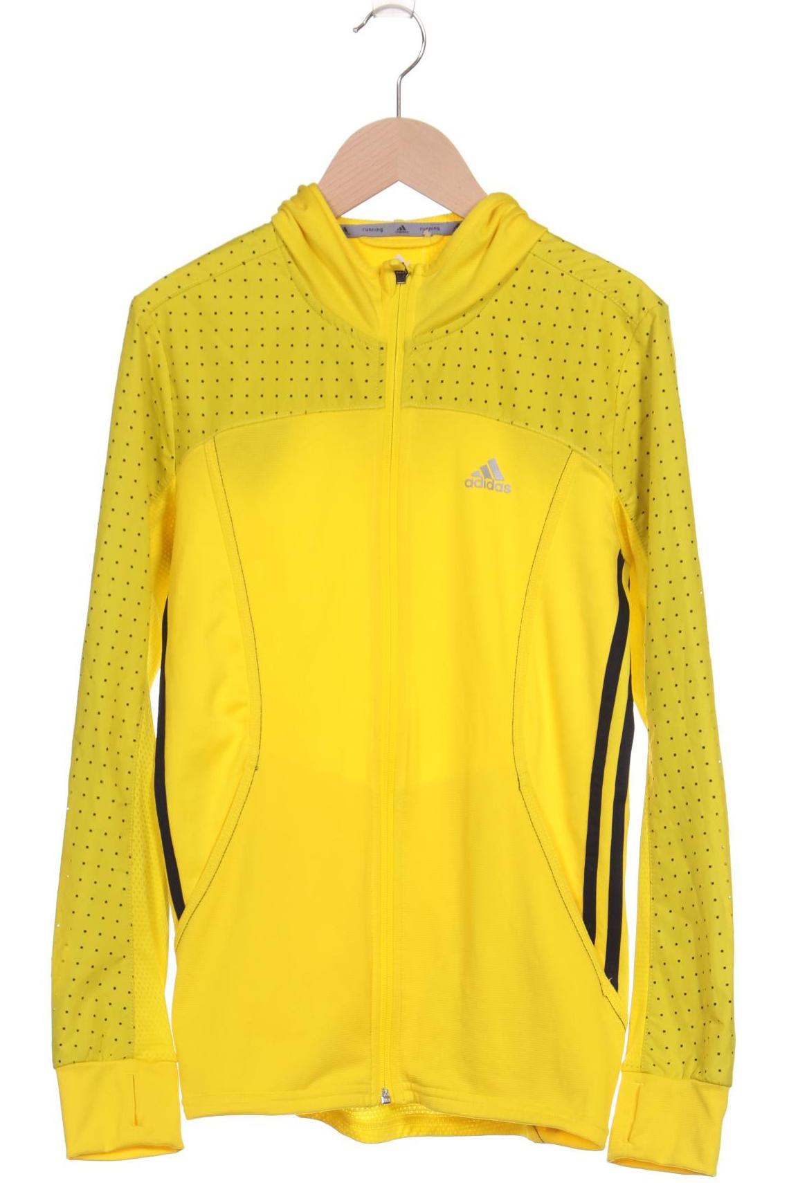 

adidas Damen Kapuzenpullover, gelb, Gr. 34
