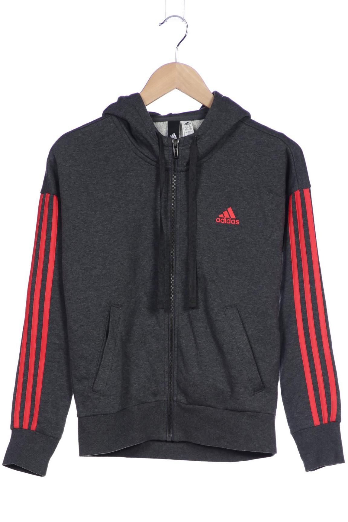 

adidas Damen Kapuzenpullover, grau, Gr. 34