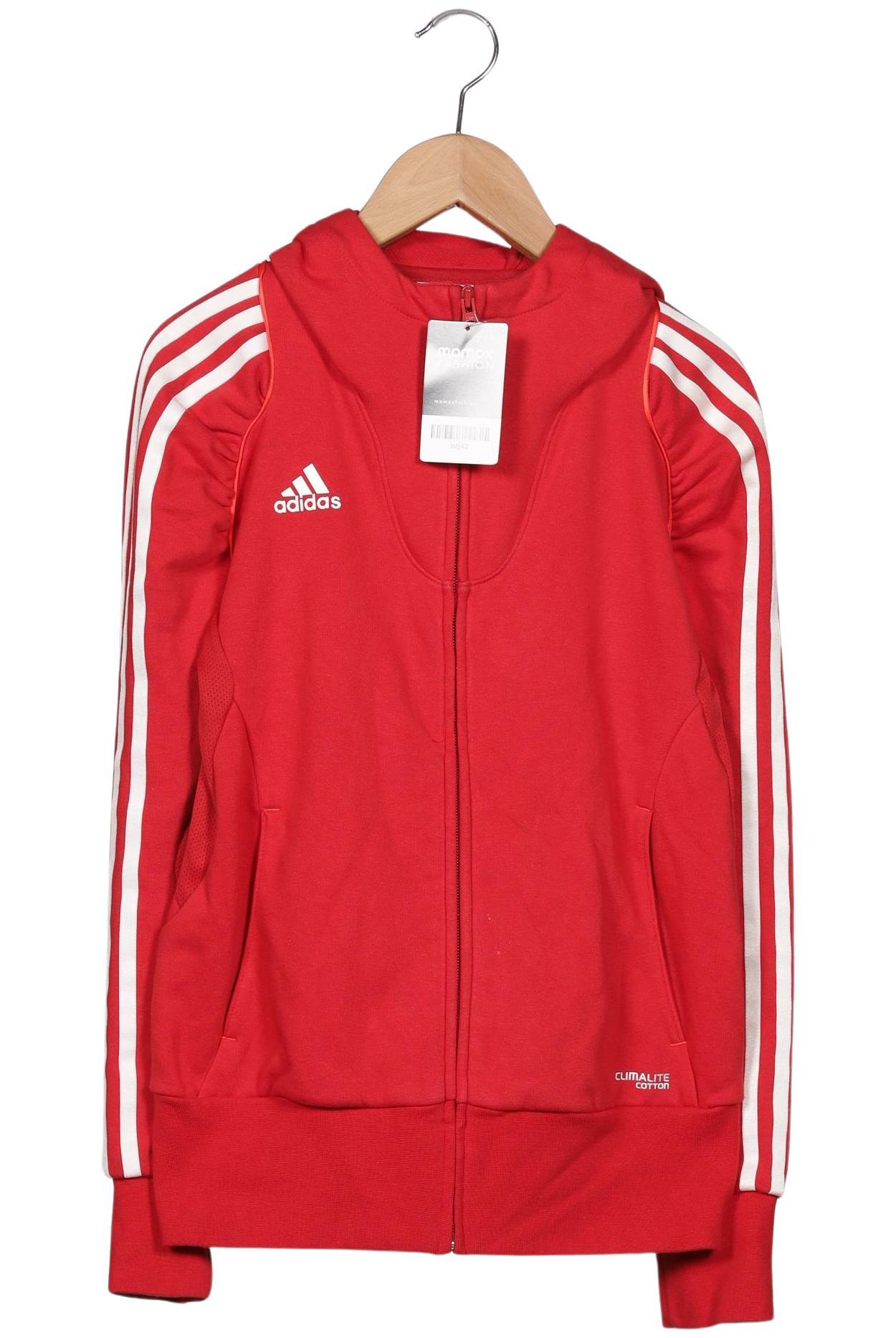 

adidas Damen Kapuzenpullover, rot, Gr. 32