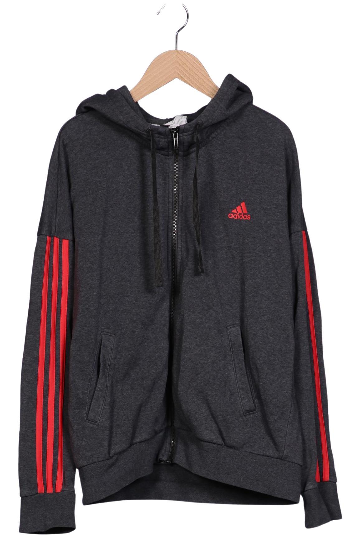 

adidas Damen Kapuzenpullover, grau, Gr. 42