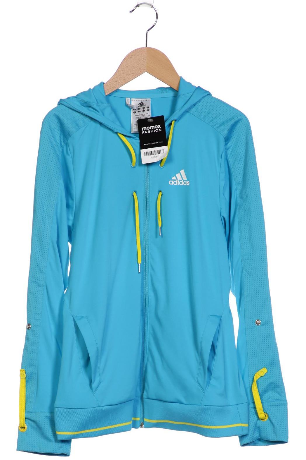

adidas Damen Kapuzenpullover, blau, Gr. 34