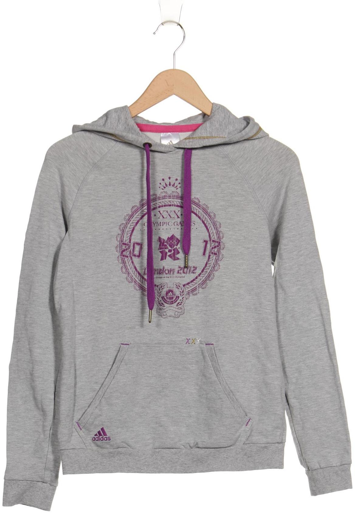 

adidas Damen Kapuzenpullover, grau, Gr. 34