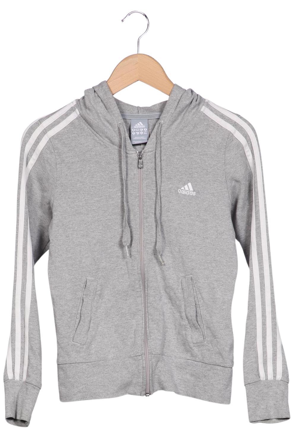 

adidas Damen Kapuzenpullover, grau, Gr. 34