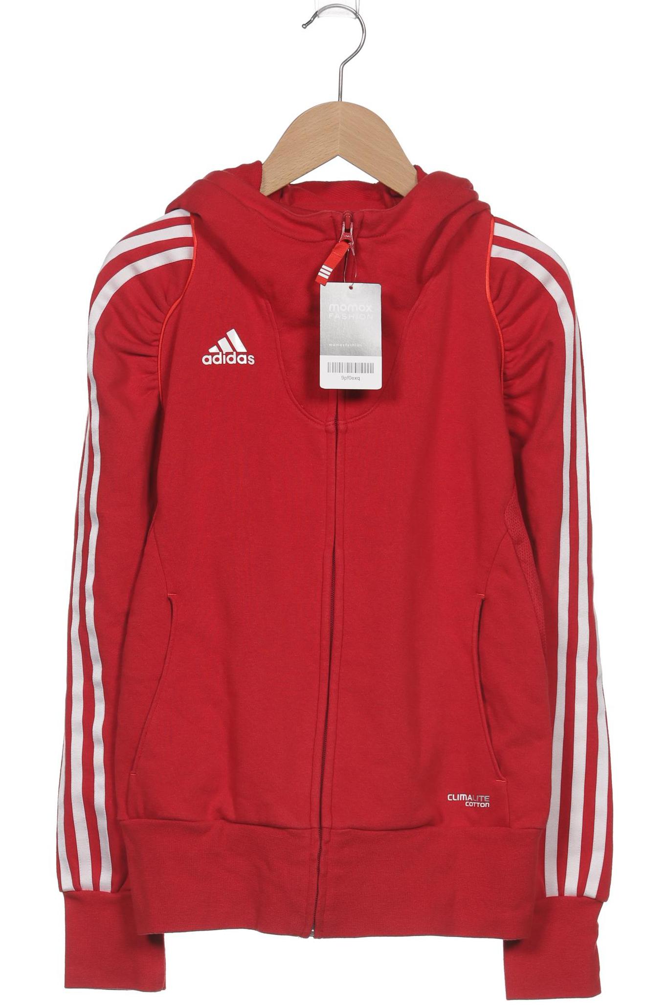 

adidas Damen Kapuzenpullover, rot, Gr. 32