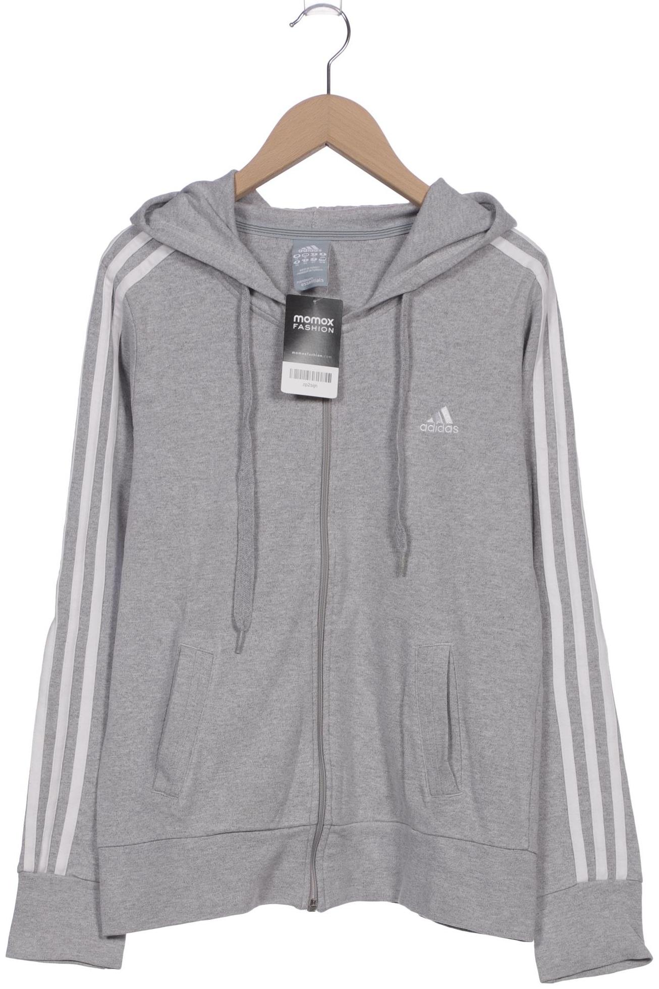 

adidas Damen Kapuzenpullover, grau, Gr. 40