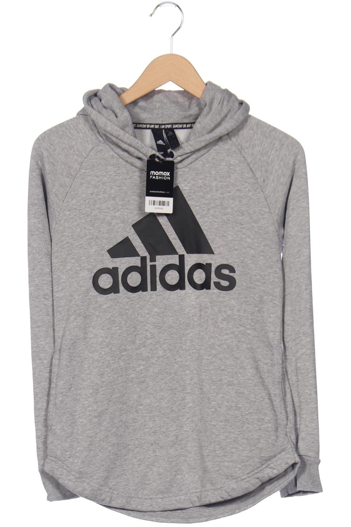 

adidas Damen Kapuzenpullover, grau, Gr. 34