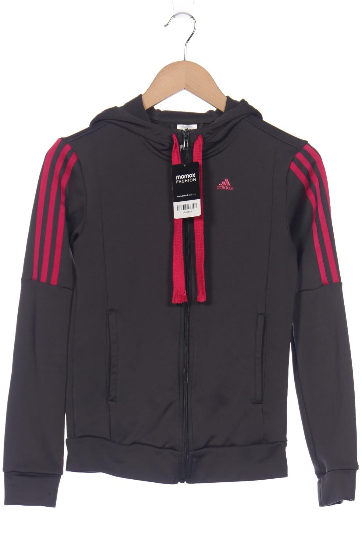 

adidas Damen Kapuzenpullover, grau, Gr. 34