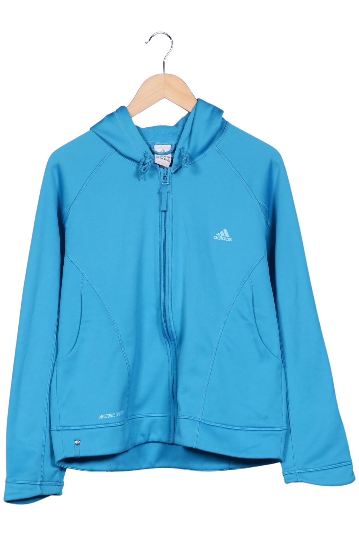 

adidas Damen Kapuzenpullover, hellblau, Gr. 46