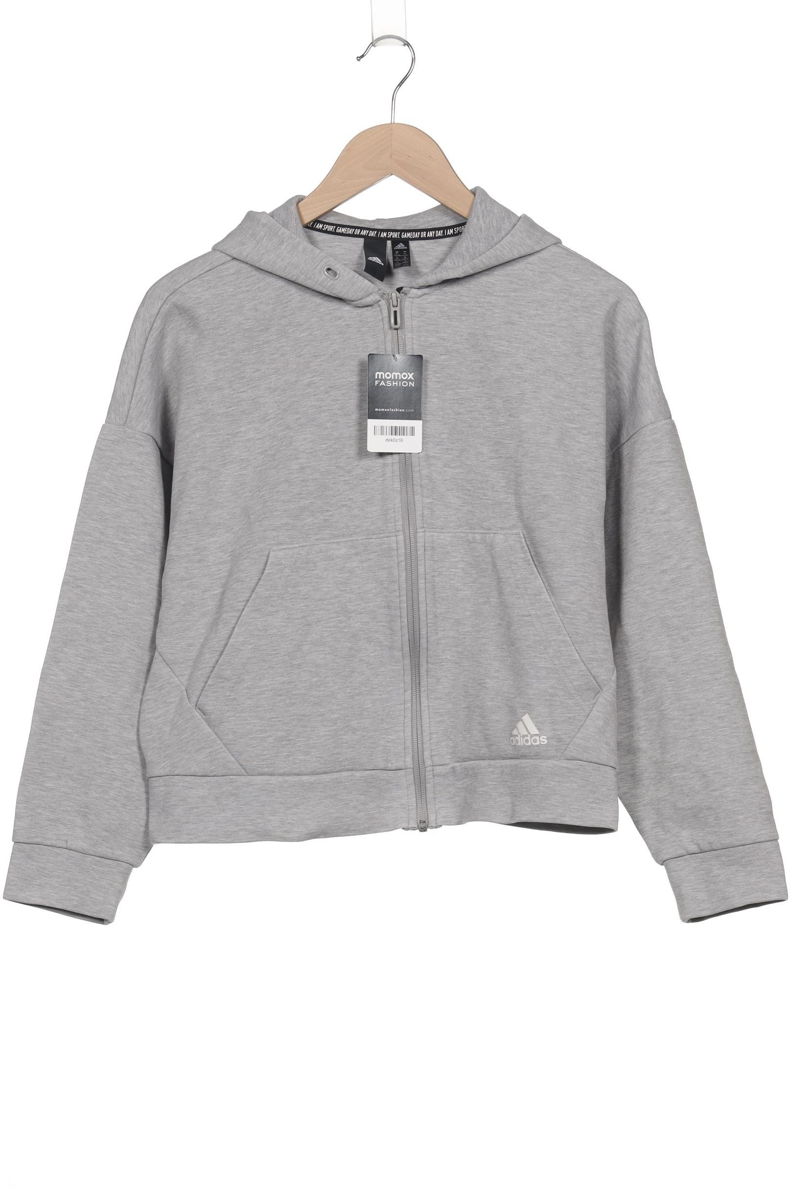 

adidas Damen Kapuzenpullover, grau, Gr. 38