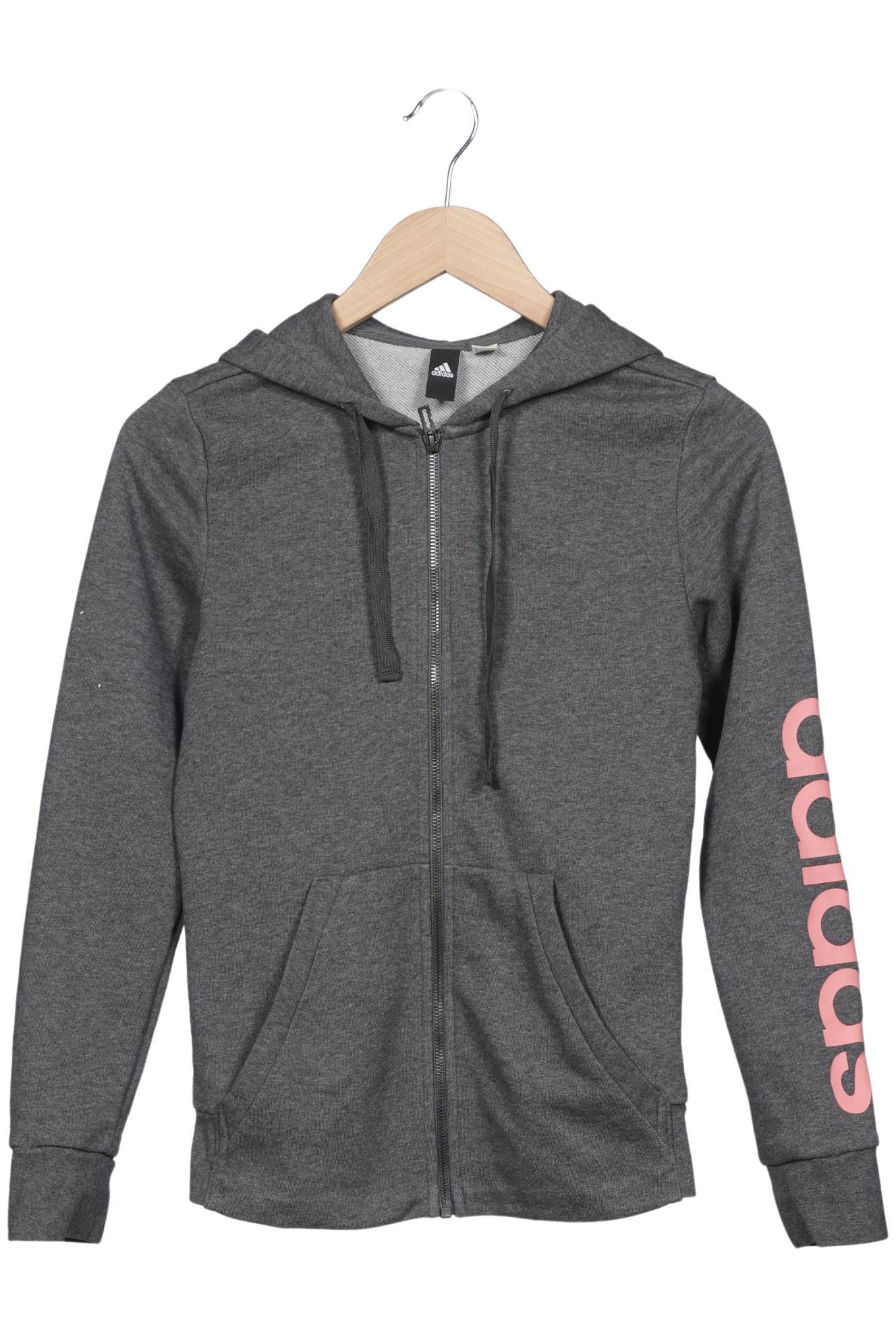 

adidas Damen Kapuzenpullover, grau, Gr. 30