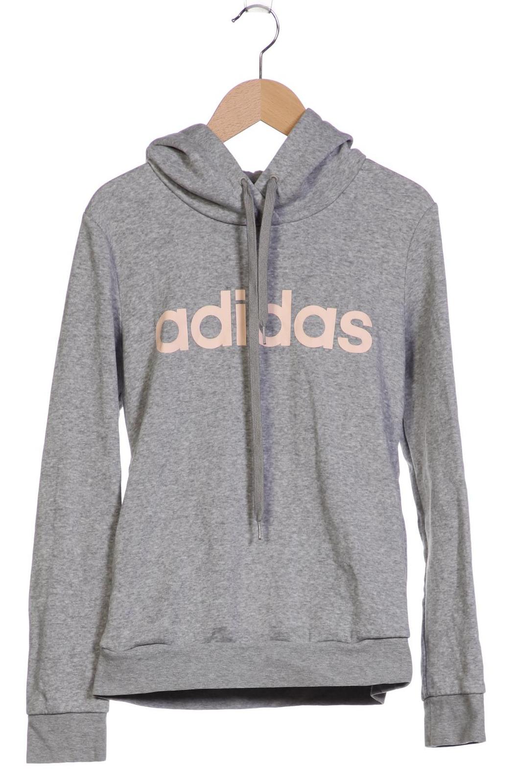 

adidas Damen Kapuzenpullover, grau, Gr. 34