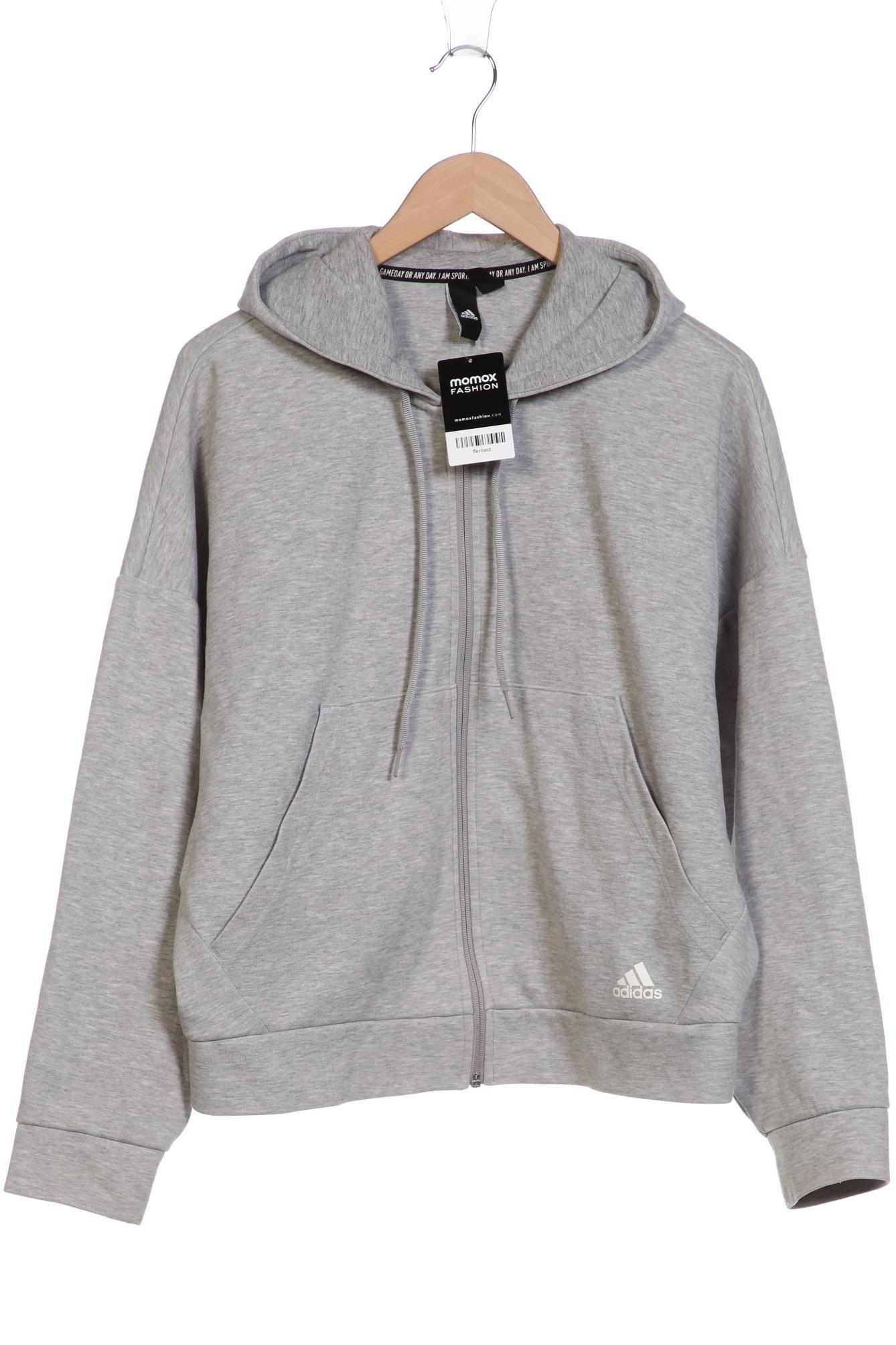 

adidas Damen Kapuzenpullover, grau, Gr. 44