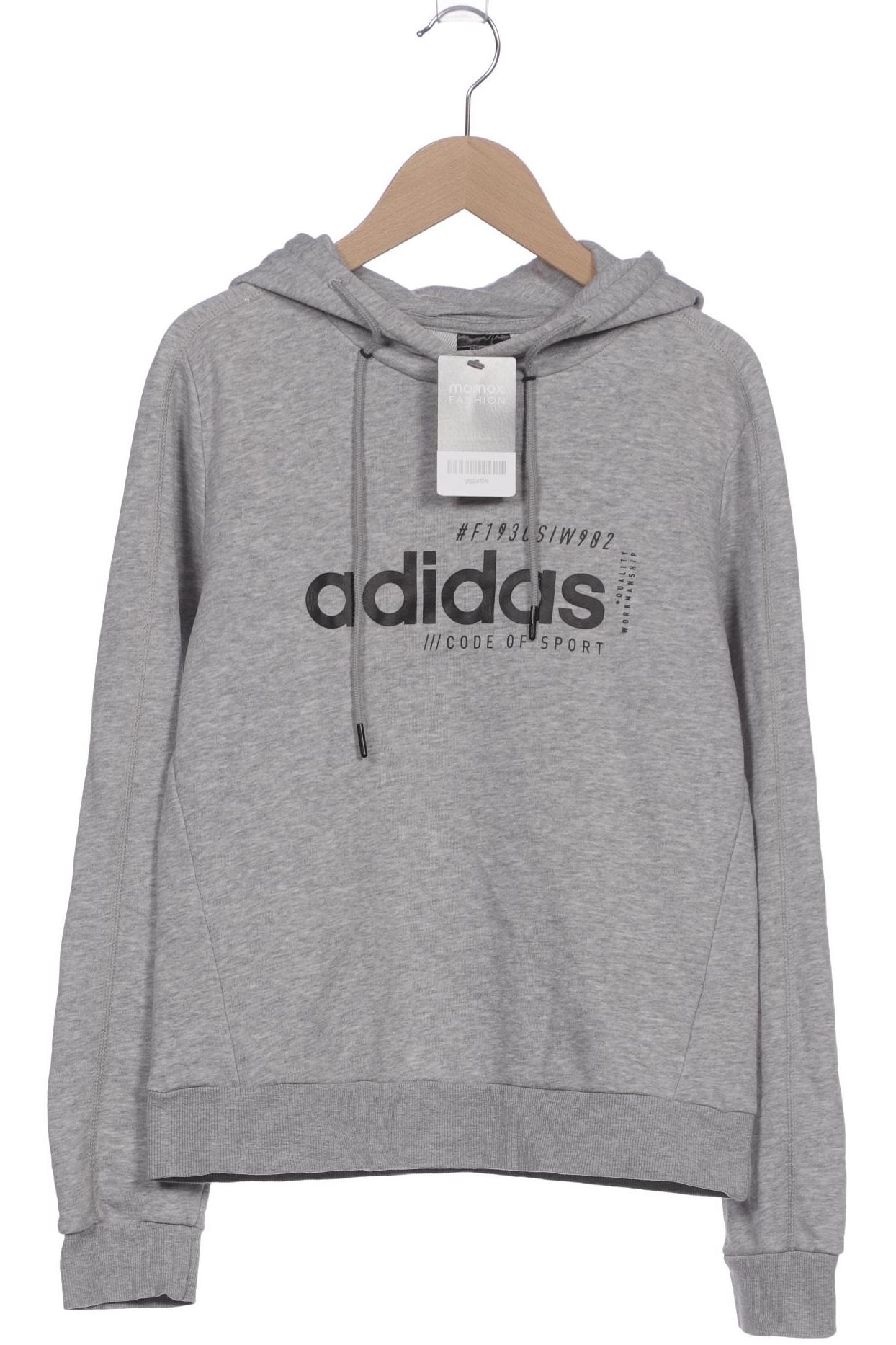 

adidas Damen Kapuzenpullover, grau, Gr. 36