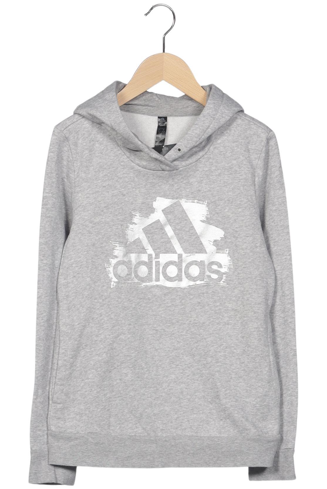 

adidas Damen Kapuzenpullover, grau, Gr. 34