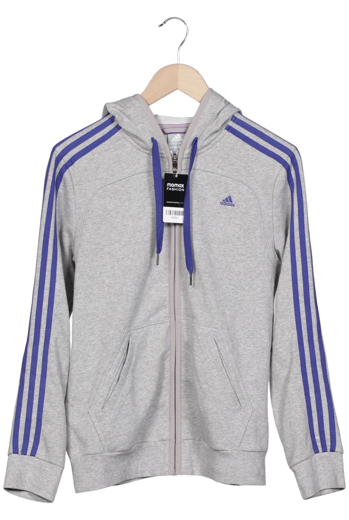 

adidas Damen Kapuzenpullover, grau, Gr. 42