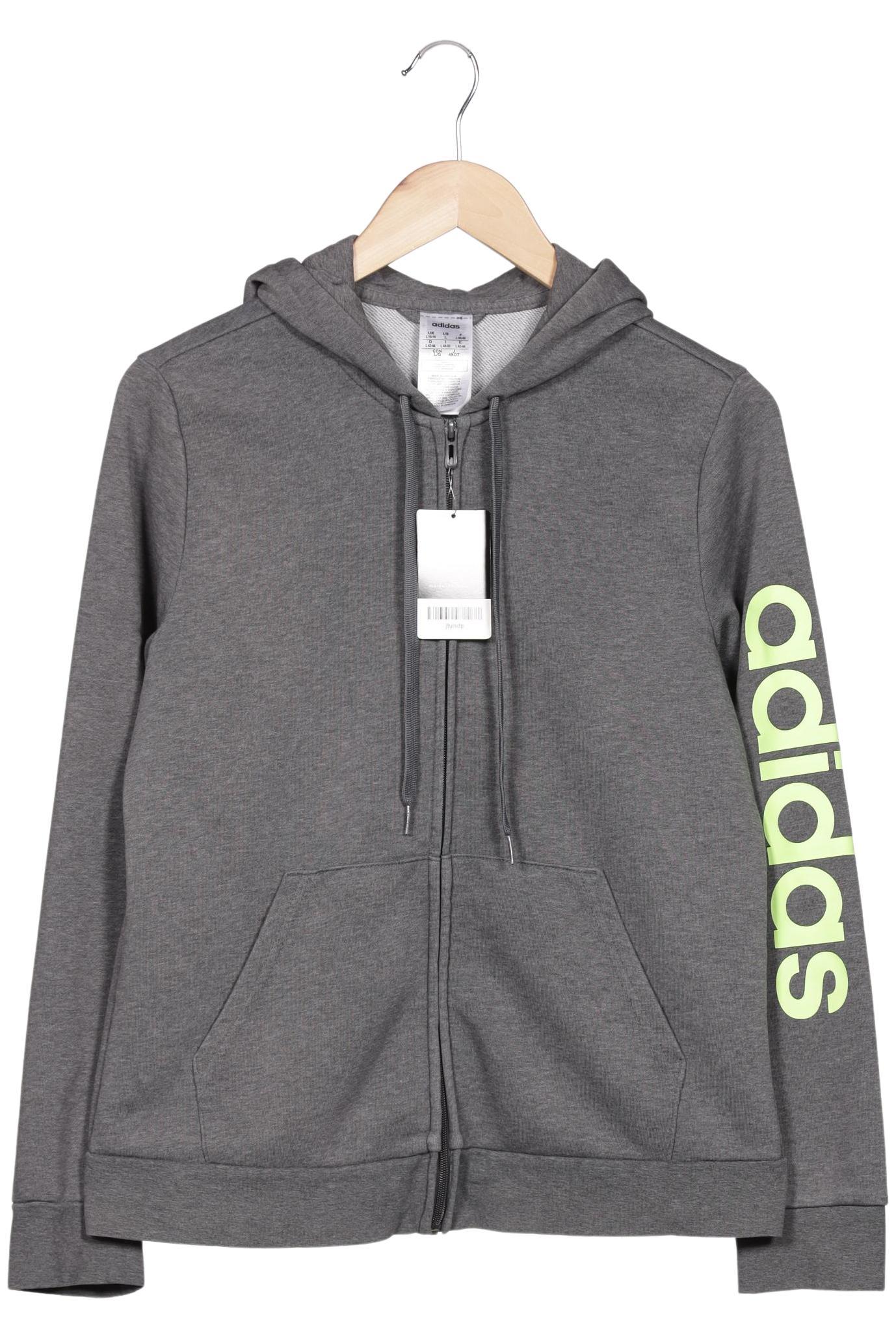 

adidas Damen Kapuzenpullover, grau, Gr. 42