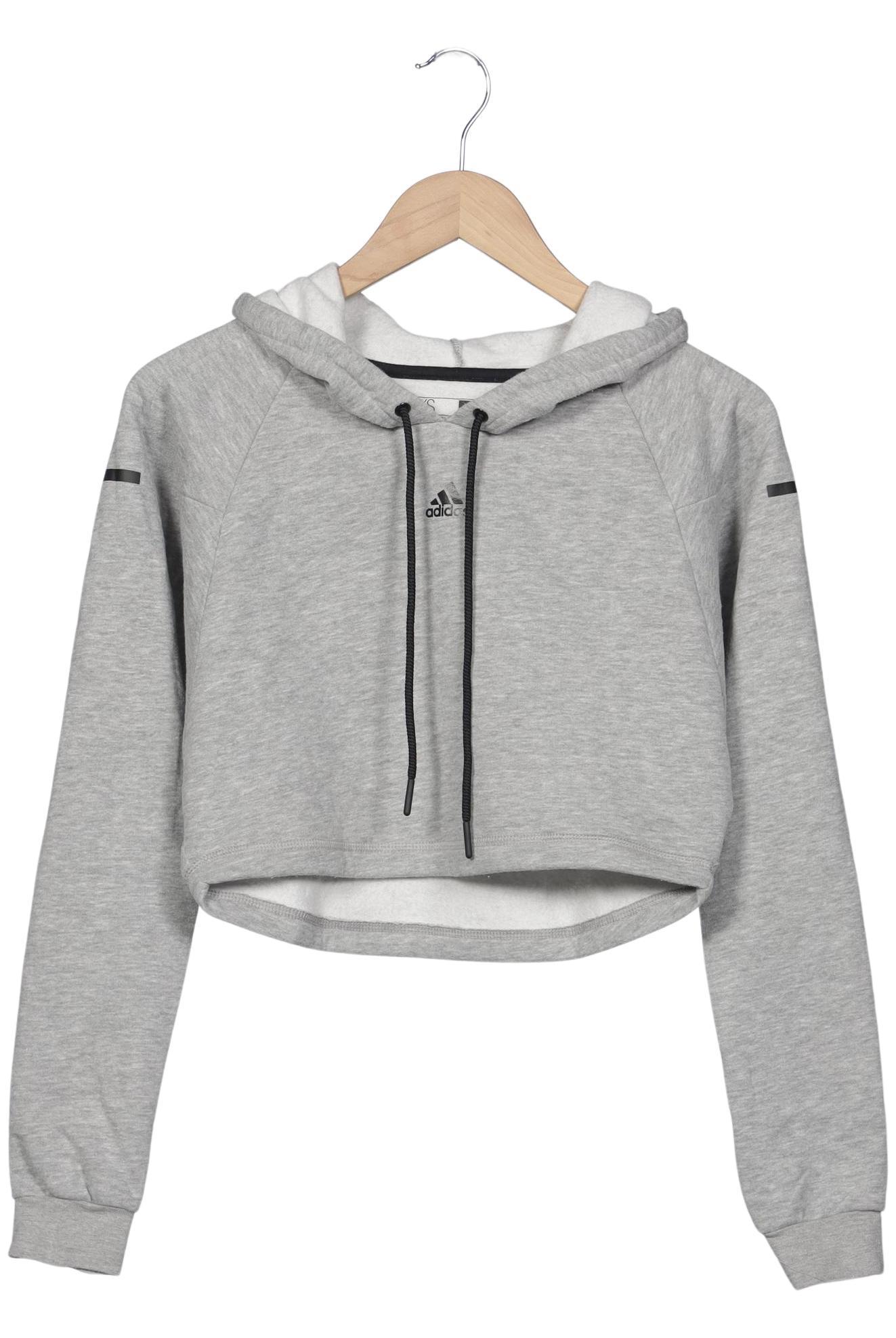 

adidas Damen Kapuzenpullover, grau, Gr. 34