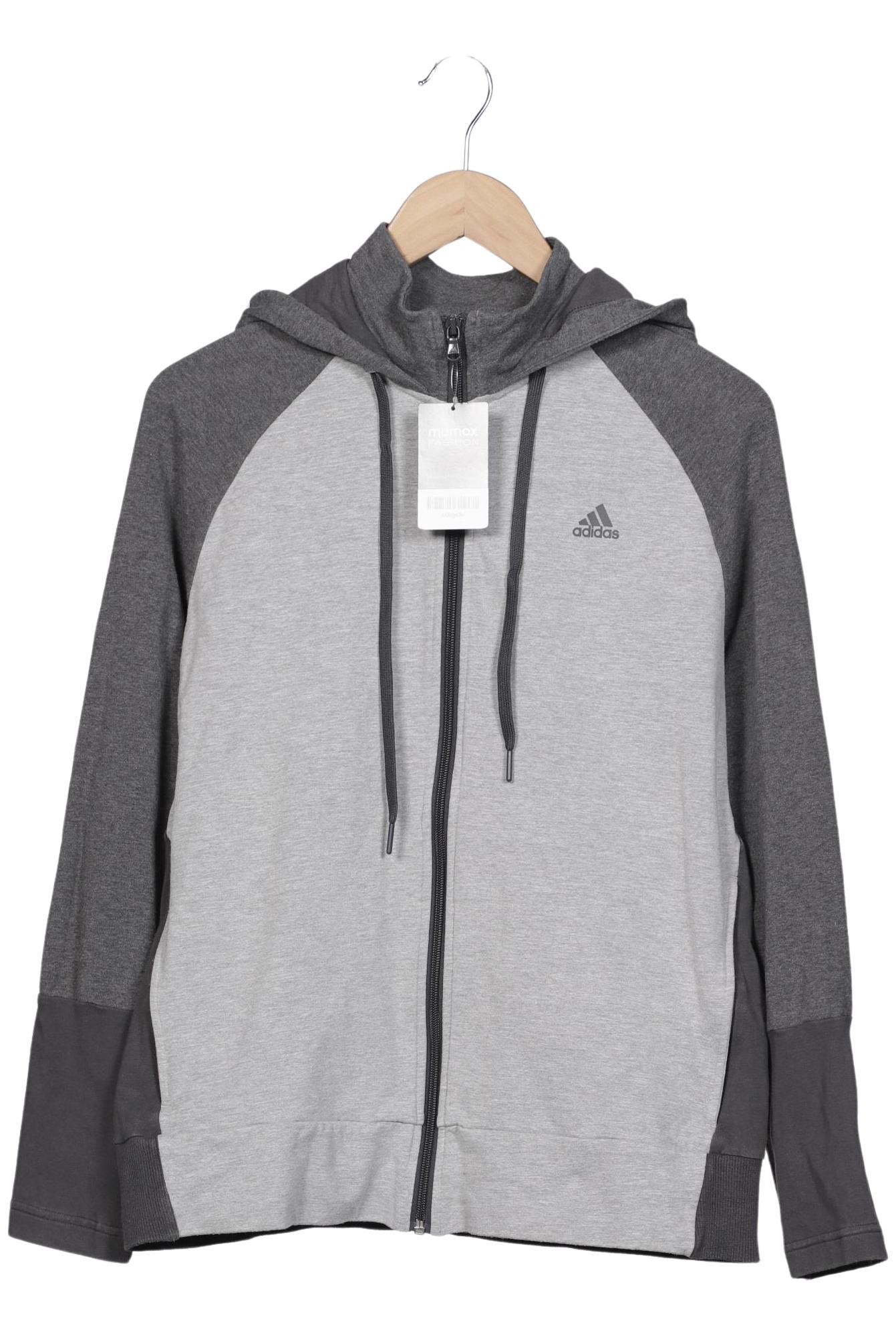

adidas Damen Kapuzenpullover, grau, Gr. 44
