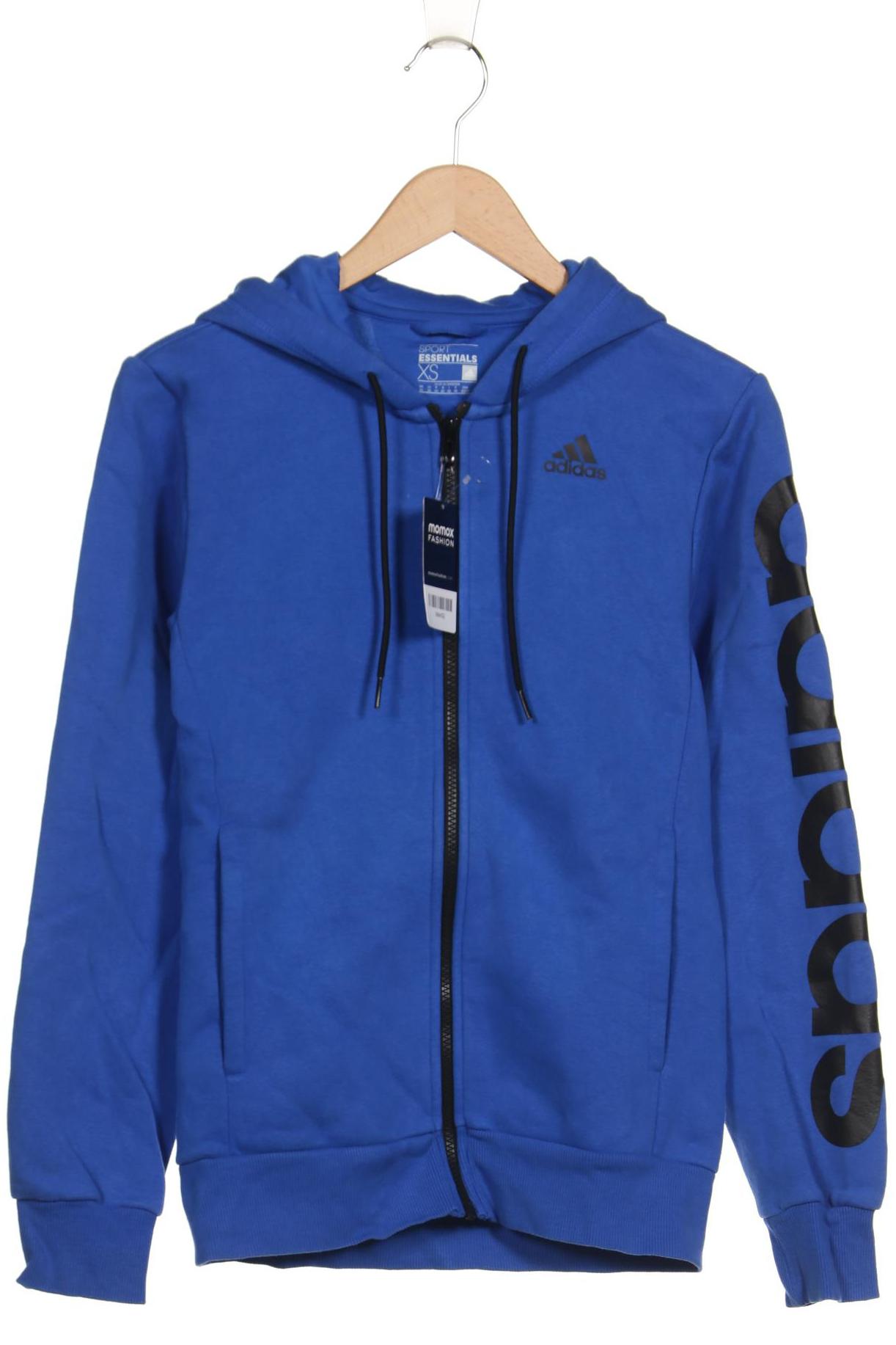 

adidas Damen Kapuzenpullover, blau, Gr. 34