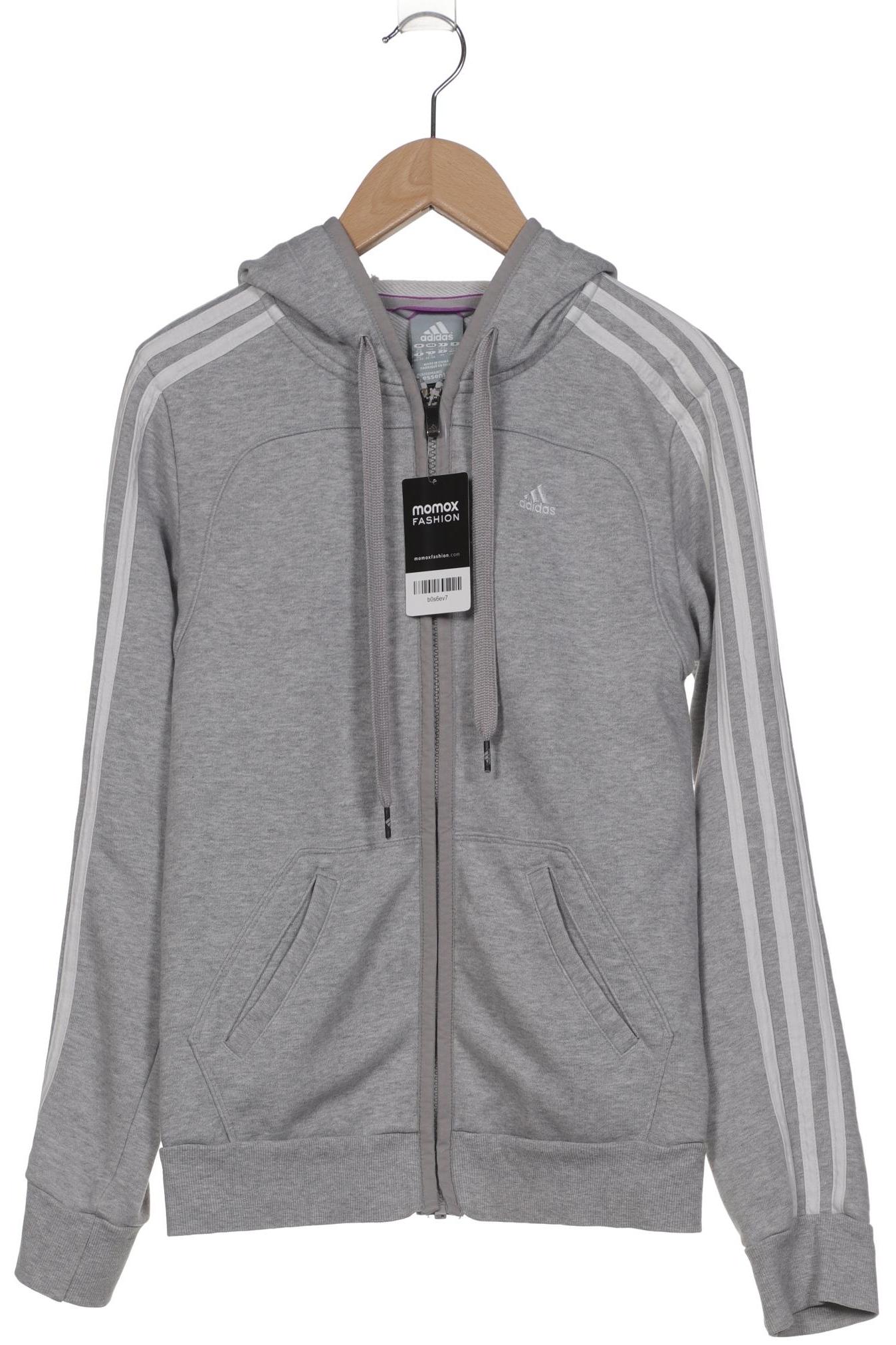

adidas Damen Kapuzenpullover, grau, Gr. 34