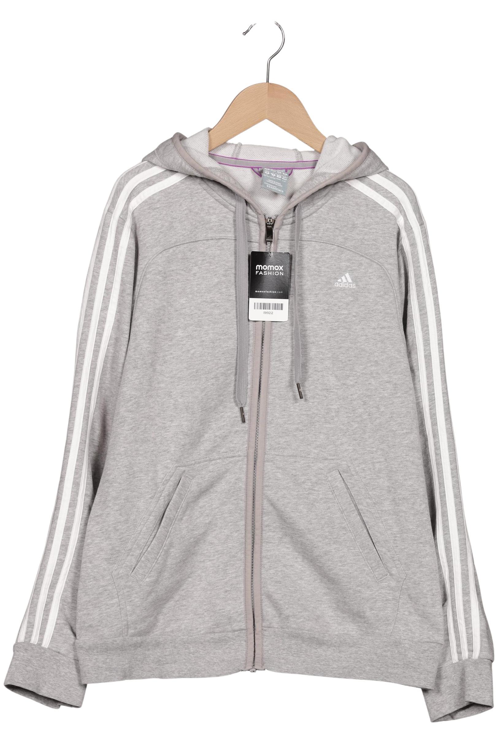 

adidas Damen Kapuzenpullover, grau, Gr. 42