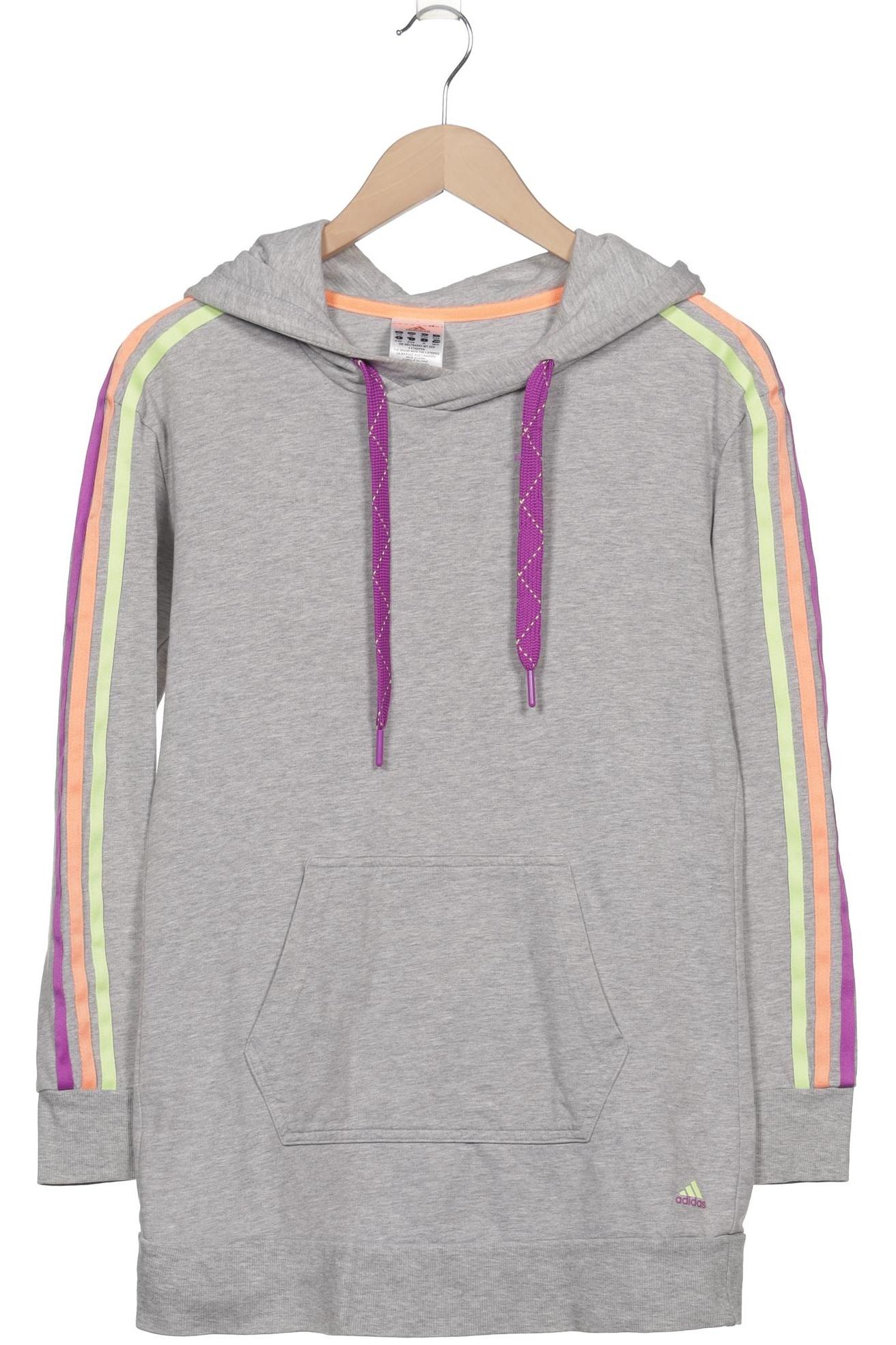 

adidas Damen Kapuzenpullover, grau, Gr. 34