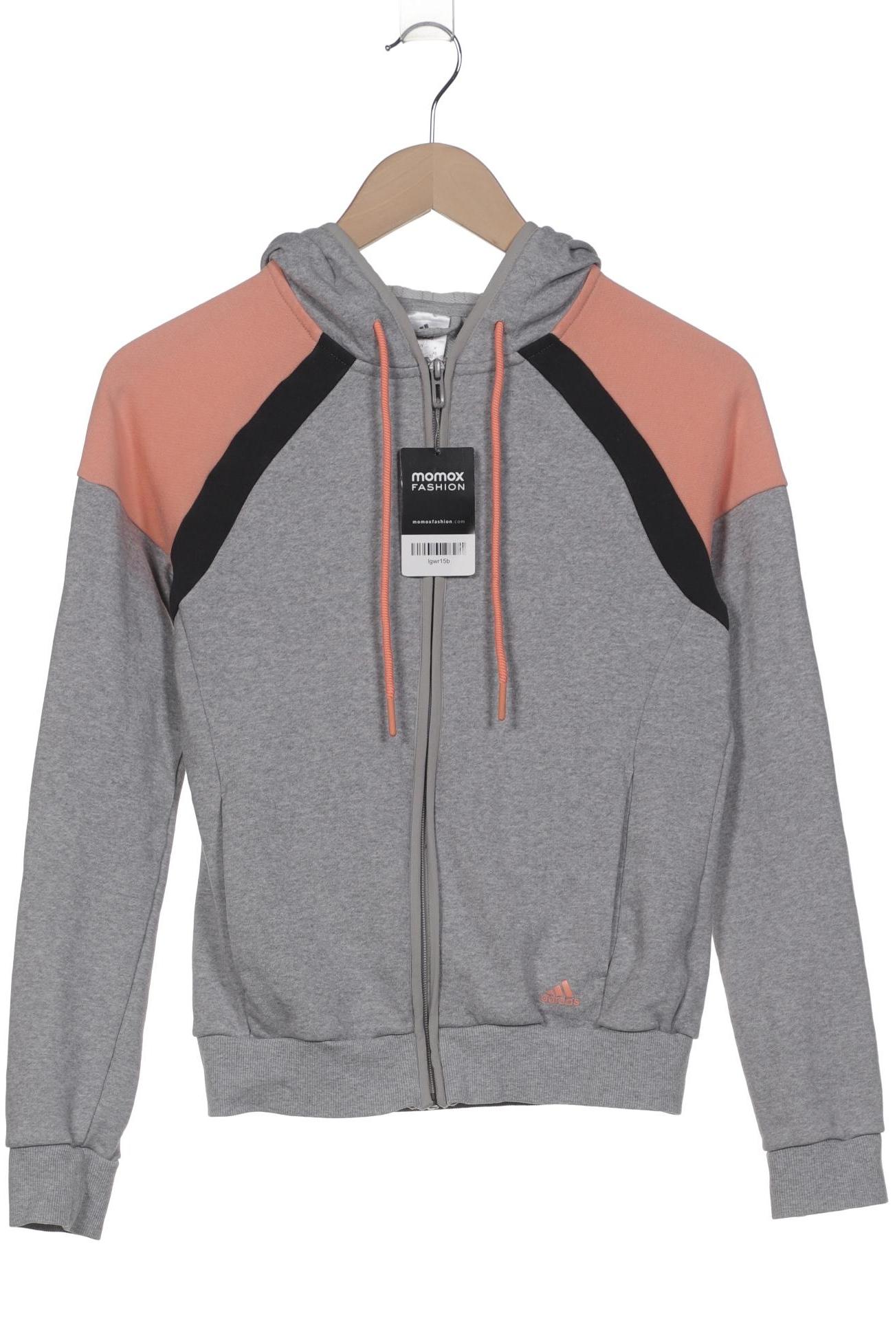 

adidas Damen Kapuzenpullover, grau, Gr. 34