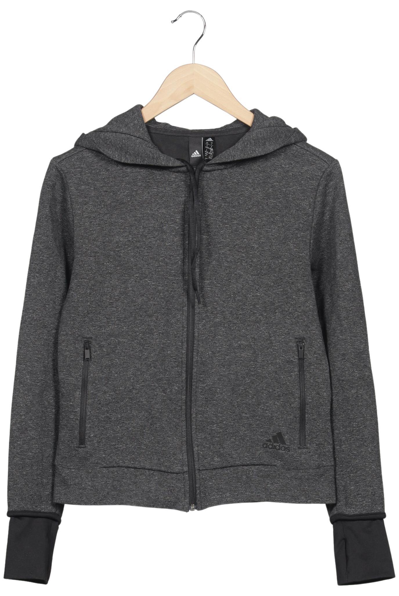 

adidas Damen Kapuzenpullover, grau, Gr. 36