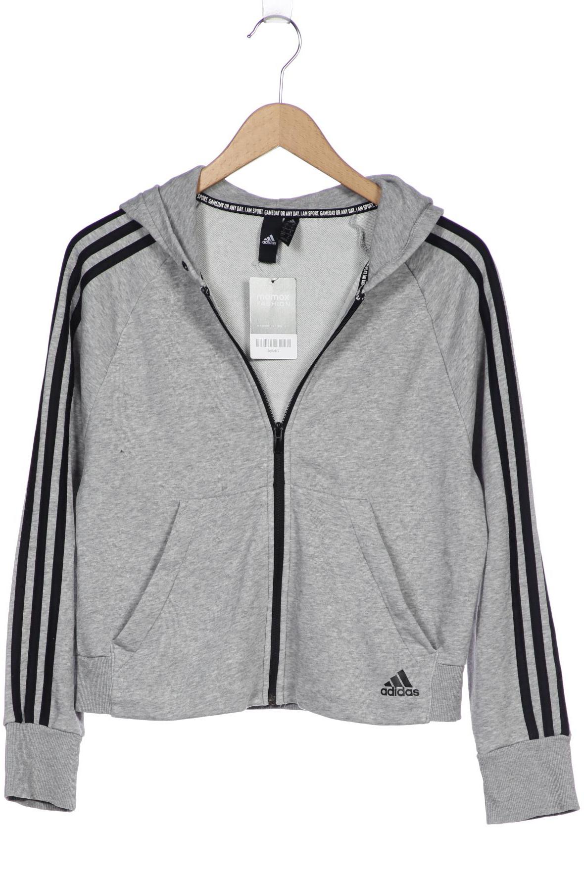 

adidas Damen Kapuzenpullover, grau, Gr. 36