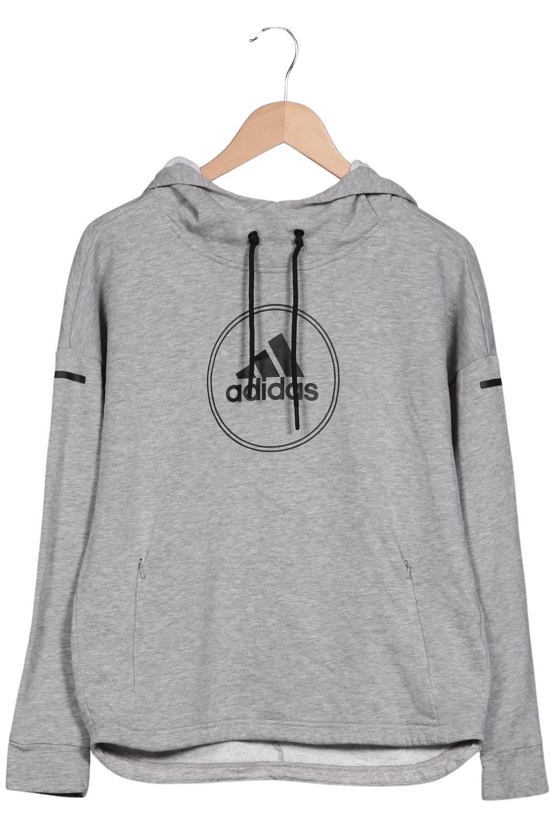 

adidas Damen Kapuzenpullover, grau, Gr. 36