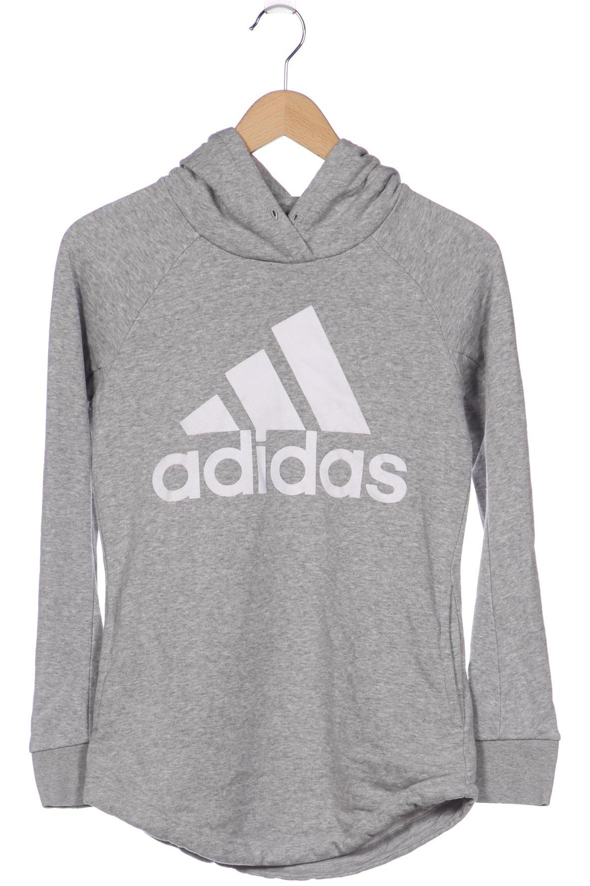 

adidas Damen Kapuzenpullover, grau, Gr. 34