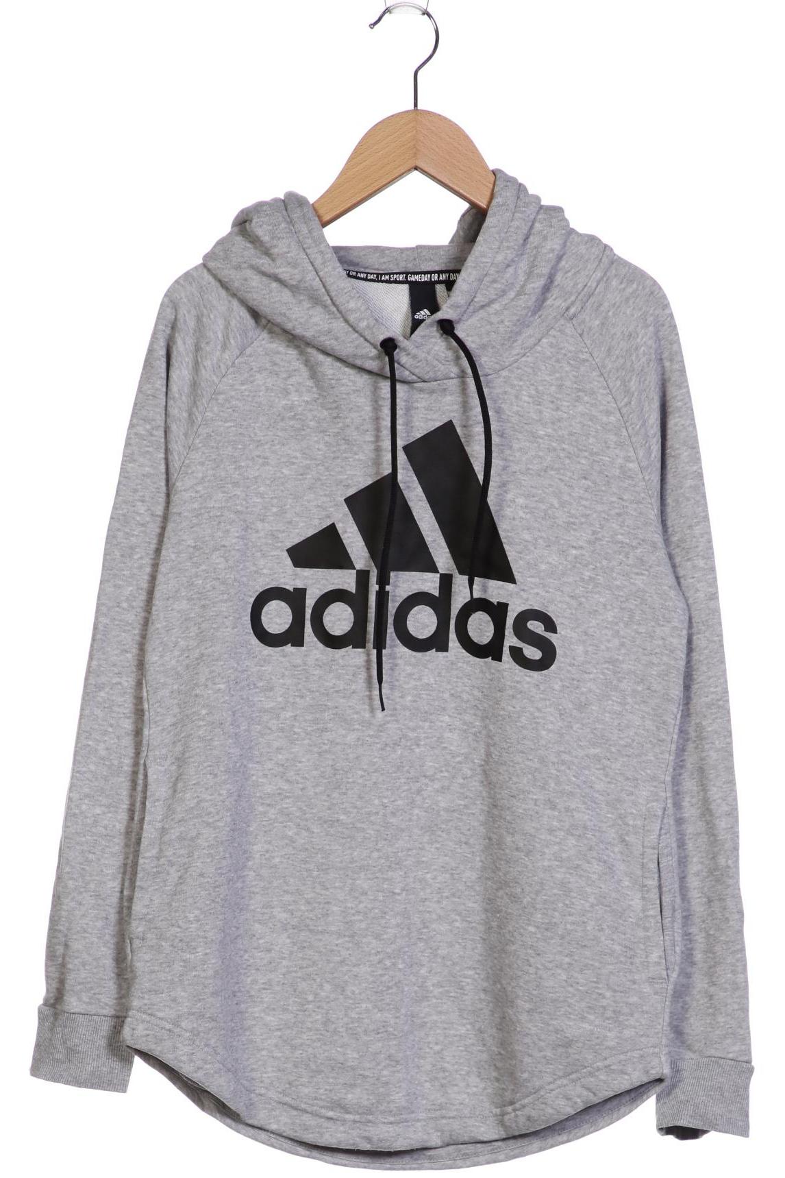 

adidas Damen Kapuzenpullover, grau, Gr. 36