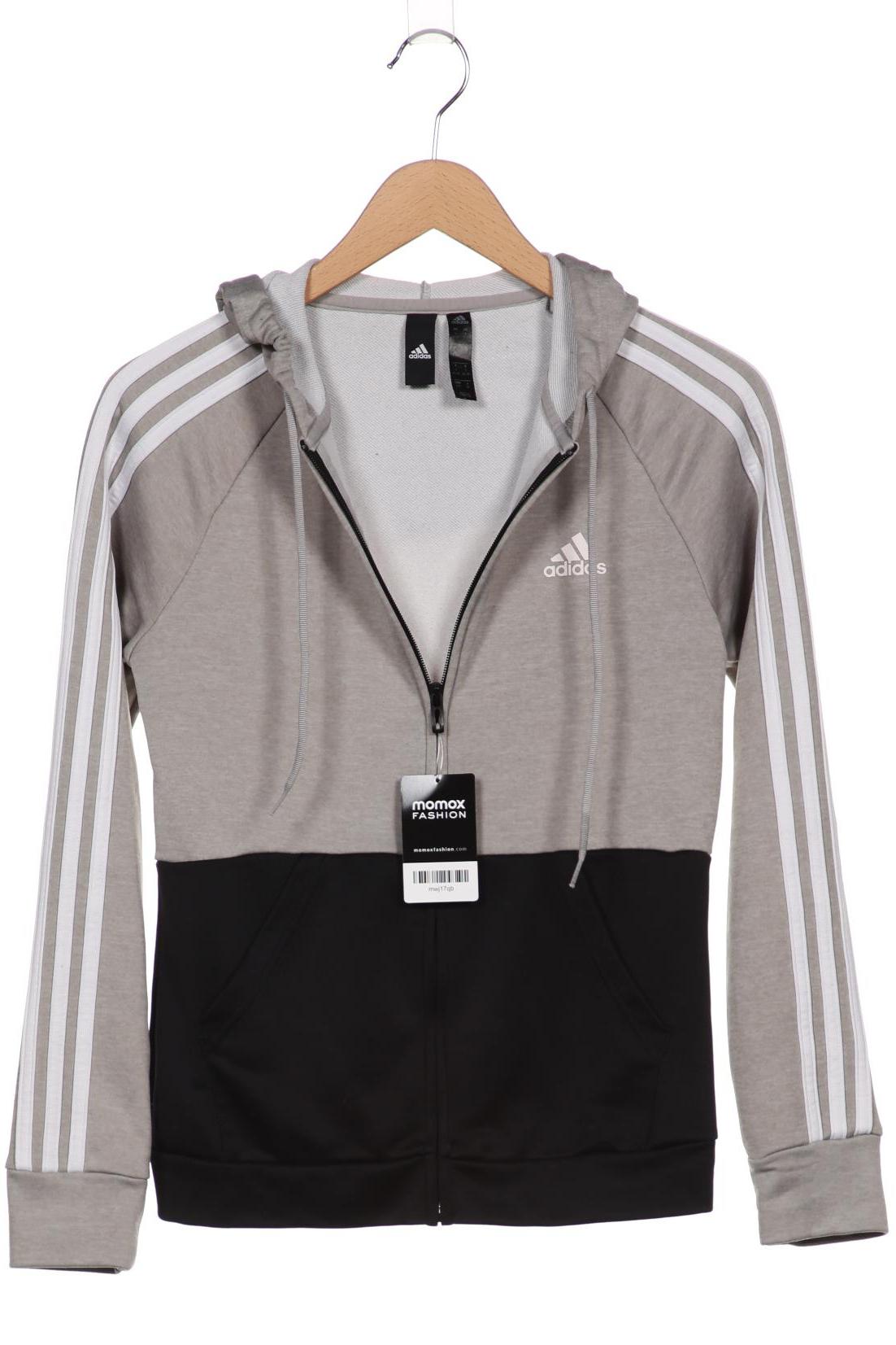 

adidas Damen Kapuzenpullover, grau, Gr. 36