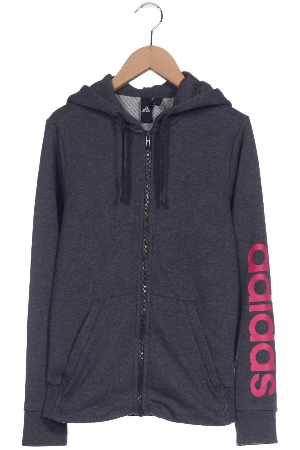 

adidas Damen Kapuzenpullover, grau, Gr. 34