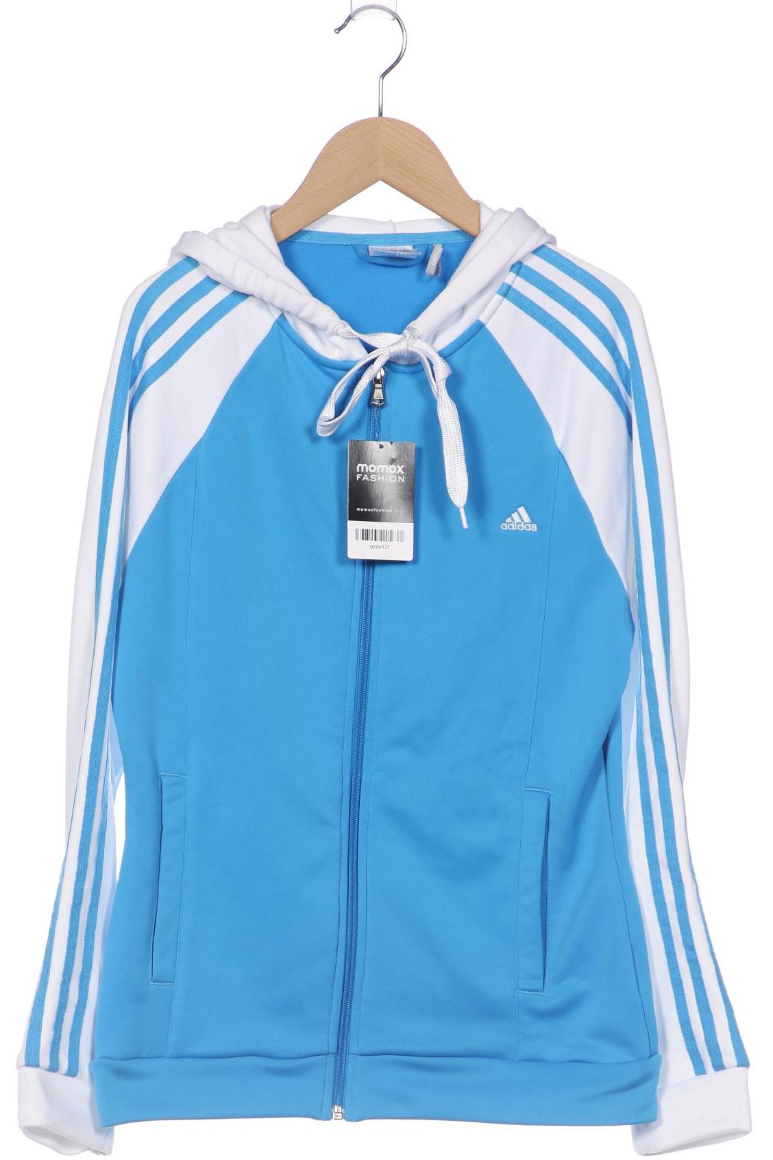 

adidas Damen Kapuzenpullover, blau, Gr. 38