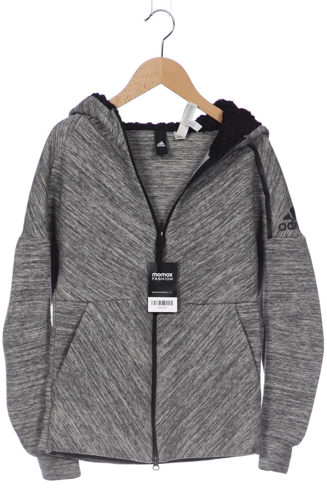 

adidas Damen Kapuzenpullover, grau, Gr. 34